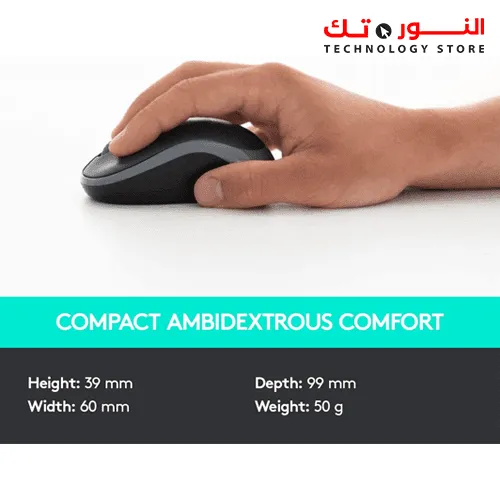 Logitech MK330 Wireless Keyboard and Mouse Combo for Windows, 2.4 GHz Wireless with USB-Receiver, Portable Mouse, Multimedia Keys, Long Battery Life, PC/Laptop, QWERTY UK Layout - Black