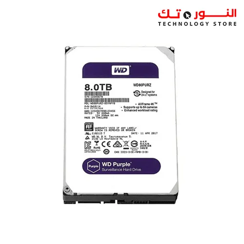 Western Digital Purple 8TB 3.5 Inch Hard Disk