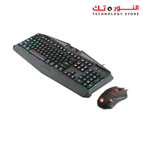 Redragon S101-1 Gaming Keyboard Mouse Combo, RGB LED Backlit 104 Keys USB Wired Ergonomic Wrist Rest Keyboard, Programmable 6 Button Mouse for Windows PC Gamer - [Keyboard Mouse Set]