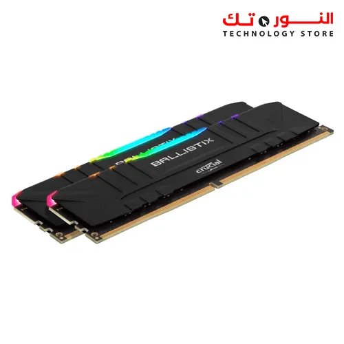 Crucial Ballistix RGB 3600 MHz DDR4 DRAM Desktop Gaming Memory Kit 16GB (8GBx2) CL16 Black