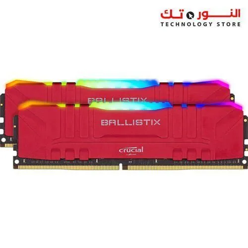 Crucial Ballistix RGB 3600 MHz DDR4 DRAM Desktop Gaming Memory Kit 16GB (8GBx2) CL16 Red