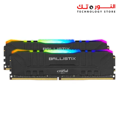 Crucial Ballistix RGB 3600 MHz DDR4 DRAM Desktop Gaming Memory Kit 16GB (8GBx2) CL16 Black