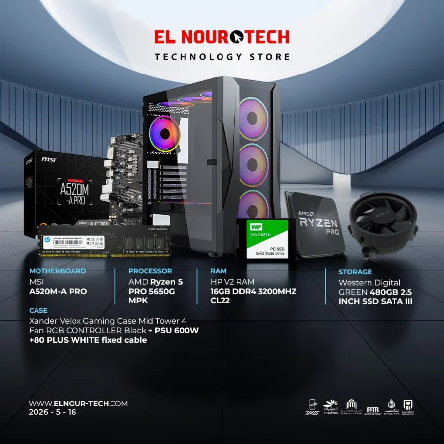 BUNDLE MSI A520M-A PRO + AMD Ryzen 5 PRO 5650G MPK