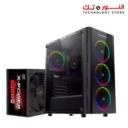 Xigmatek Diamond case with power supply xpower 600W +80 4FANS ARGB