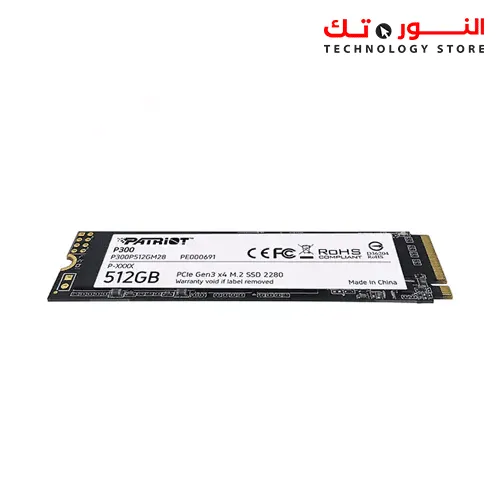 Patriot P300 M.2 PCIe Gen 3 x4 512GB Low-Power Consumption SSD