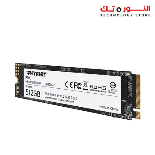 Patriot P300 M.2 PCIe Gen 3 x4 512GB Low-Power Consumption SSD