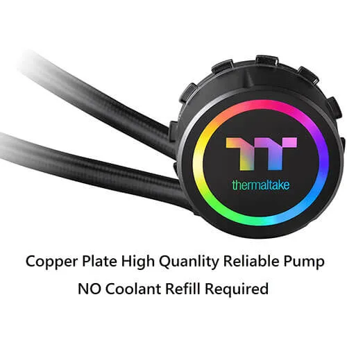Thermaltake Water 3.0 ARGB Motherboard Sync Edition AMD/Intel LGA1200 Ready360 All-in-One Liquid Cooling System 120mm High Efficiency Radiator CPU Cooler CL-W234-PL12SW-A
