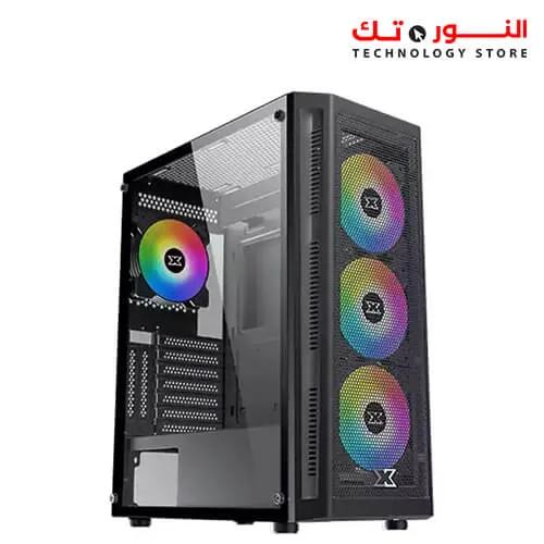 XIGMATEK Master X Gaming MID-TOWER CASE  + 600W Psu 80plus + 4FAN ARGB