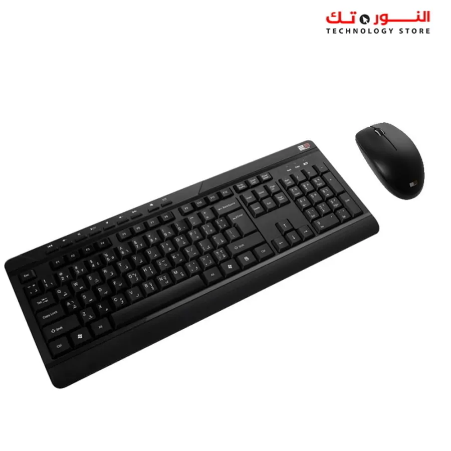 2B (KB443) Combo Keyboard and Mouse Wireless - Black