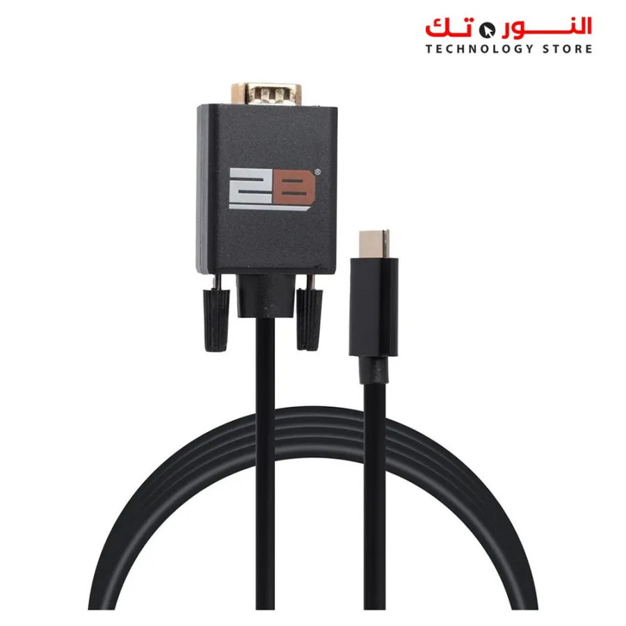2B (CV144) Type C to VGA Cable - 1.8M - Black