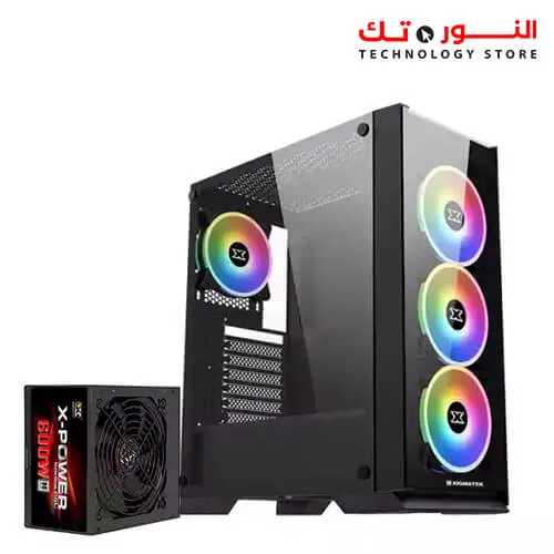 XIGMATEK Sirocon III GAMING MID TOWER CASE + PSU 600w 80plus