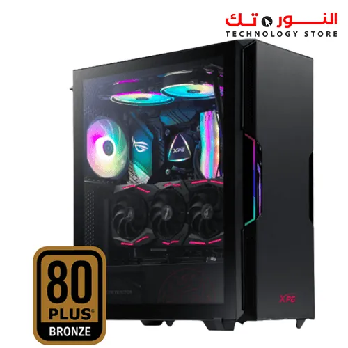 XPG STARKER Compact Mid-Tower Chassis (Black) + XPG PROBE 600W Bronze