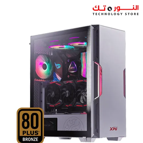 XPG STARKER Compact Mid-Tower Chassis (White) + XPG PROBE 600W Bronze