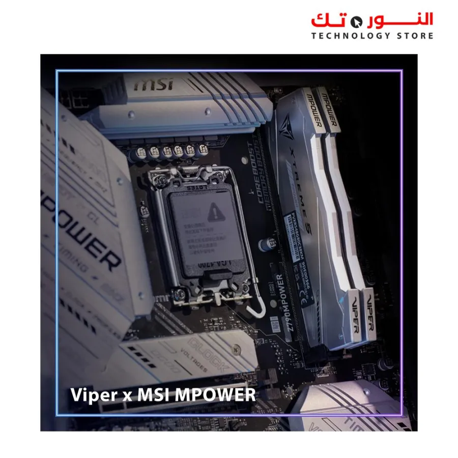 Patriot Viper Xtreme 5 DDR5 RGB RAM 32GB (2X16GB)  8000MTCL38 RGB SILVER