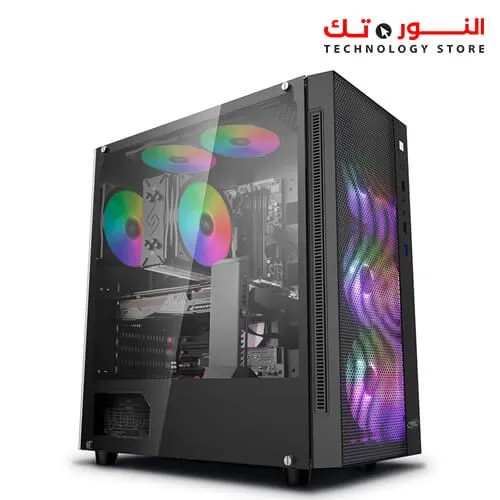 DEEPCOOL MATREXX 55 MESH ADD-RGB 4F Mid Tower Gaming Cabinet/Computer Case with 4 ARGB Fans