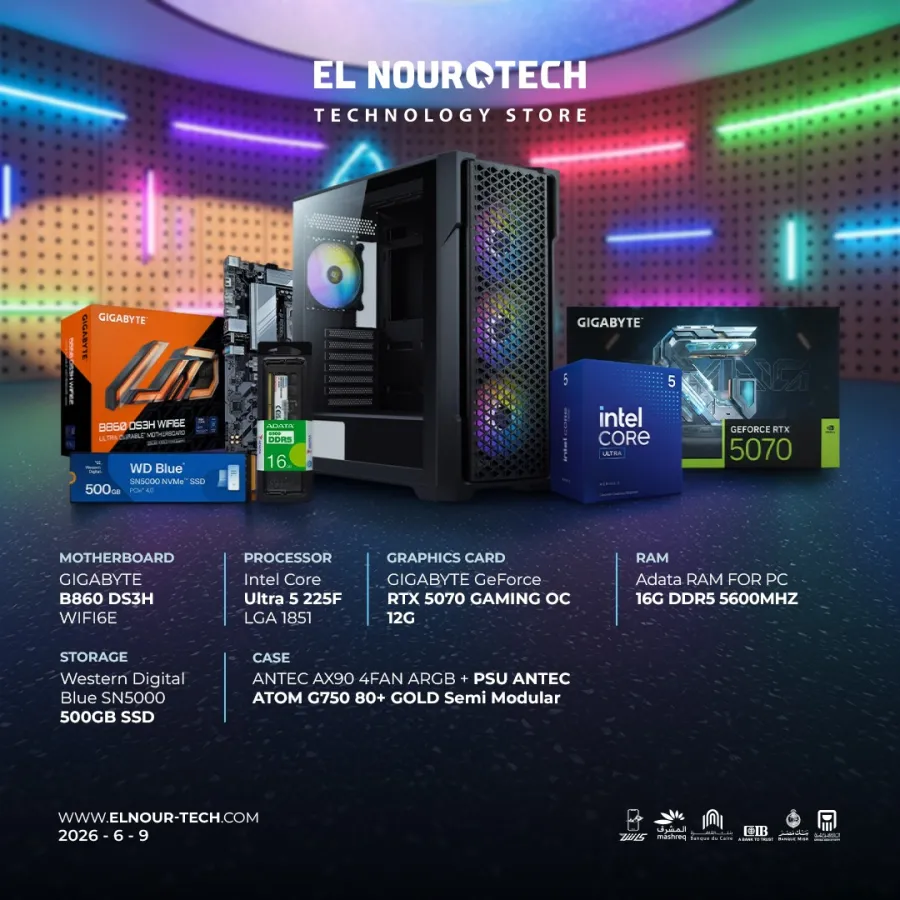 BUNDLE Intel Core Ultra 5 225F + GIGABYTE GeForce RTX 5070 GAMING OC 12G