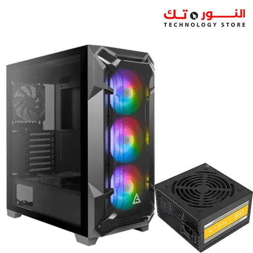 ANTEC DARK LEAGUE DF600 FLUX + ATOM B650 650W Bronze 80