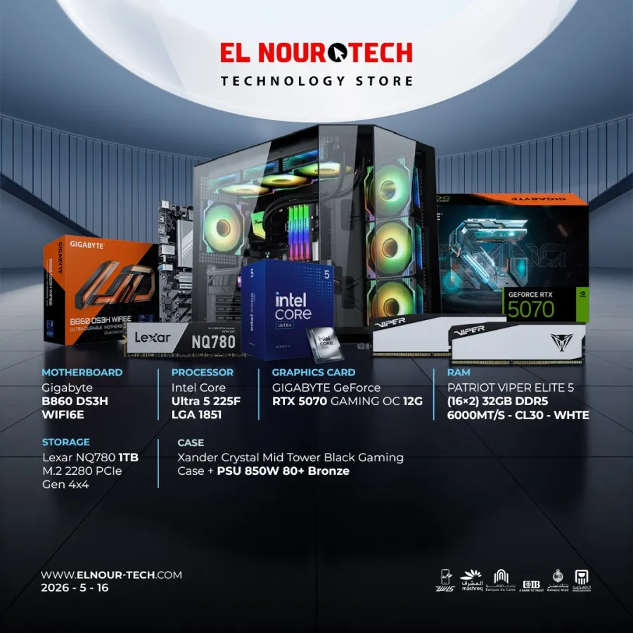 Bundle Intel Core Ultra 5 225F + GIGABYTE GeForce RTX 5070 GAMING OC 12G