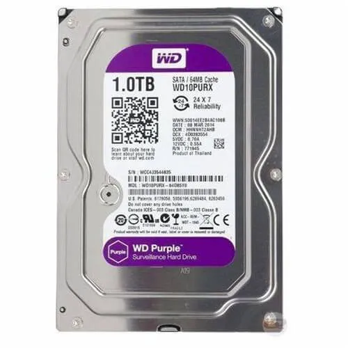 WD Purple 1TB Surveillance Hard Disk Drive 3.5 Inch