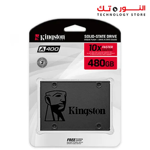 Kingston 480GB A400 SATA 3 2.5" Internal SSD - HDD Replacement for Increase Performance