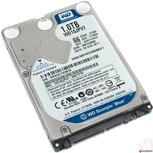 WD 1TB 2.5-inch SATA laptop hard drive