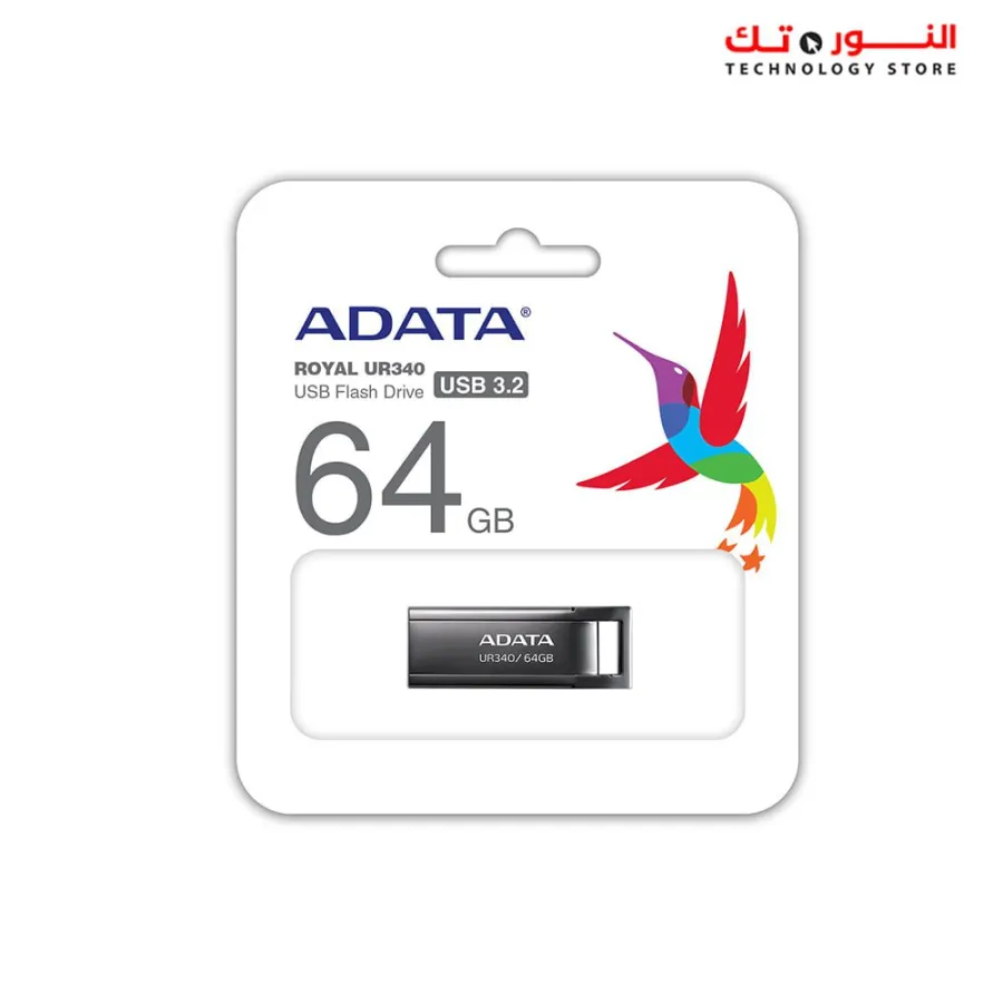 ADATA ROYAL UR340 USB 3.2  64GB METAL BLACK