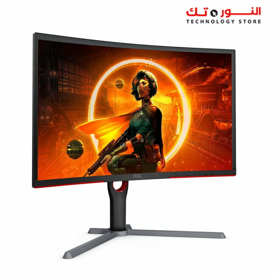 AOC GAMING CQ27G3S Frameless Curved Gaming Monitor, QHD 2K 2560x1440, 1000R VA, 165Hz 1ms, FreeSync Premium ,Black