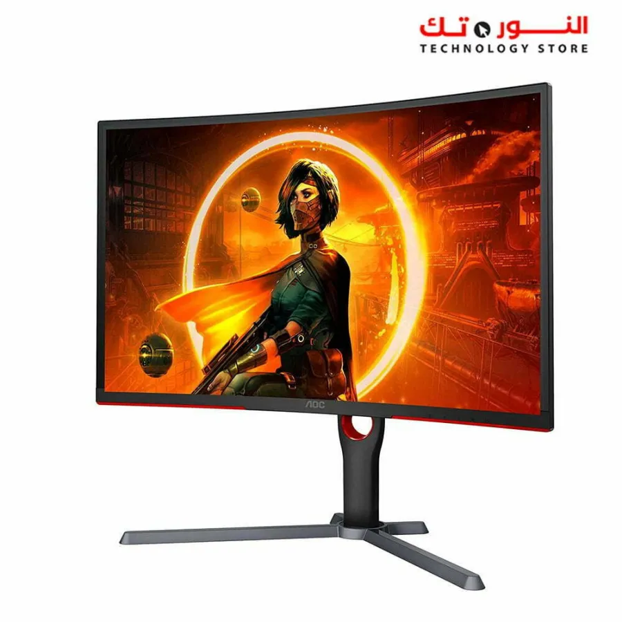 AOC GAMING CQ27G3S Frameless Curved Gaming Monitor, QHD 2K 2560x1440, 1000R VA, 165Hz 1ms, FreeSync Premium ,Black