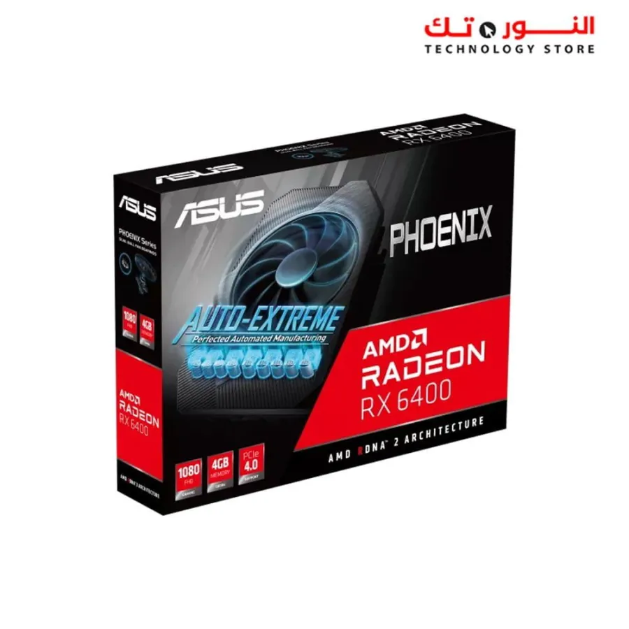 ASUS Phoenix Radeon™ RX 6400 4GB GDDR6 brings ultra high frame rates for today’s most popular titles