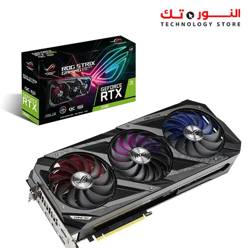 ASUS ROG Strix NVIDIA GeForce RTX 3080 V2 OC Edition Gaming Graphics Card (PCIe 4.0, 10GB GDDR6X, LHR, HDMI 2.1, DisplayPort 1.4a, Axial-tech Fan Design, 2.9-Slot, Super Alloy Power II, GPU Tweak II)