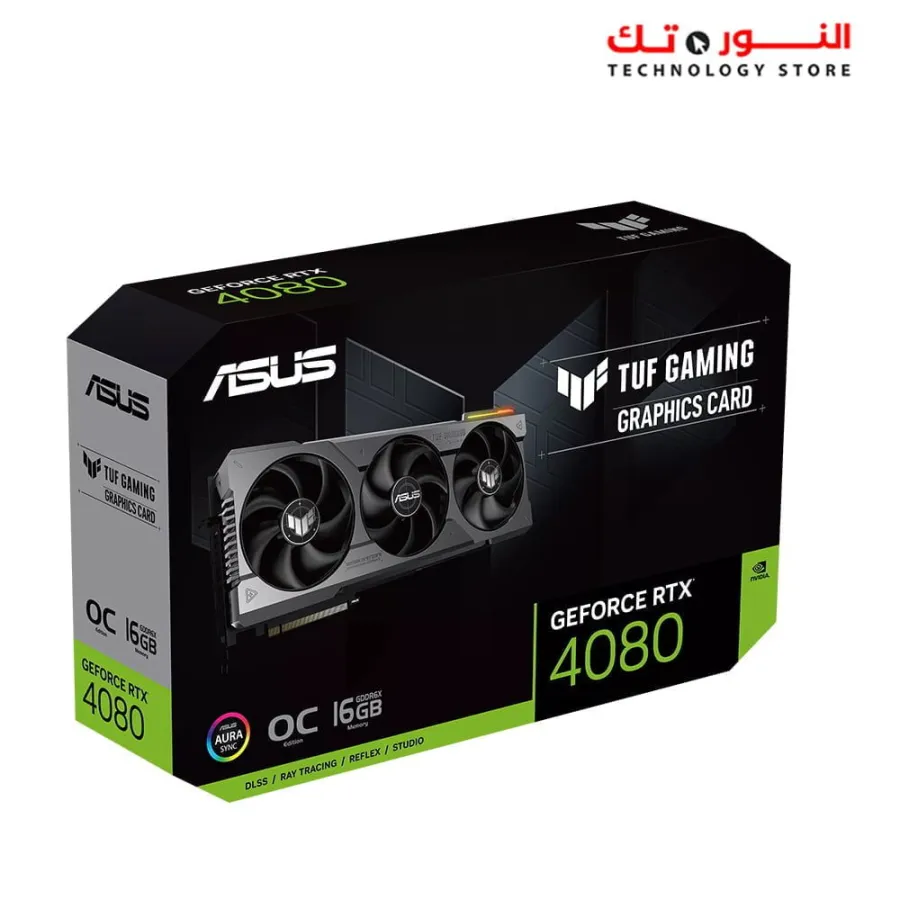 ASUS TUF Gaming GeForce RTX™ 4080 16GB GDDR6X OC Edition with DLSS 3, lower temps, and enhanced durability