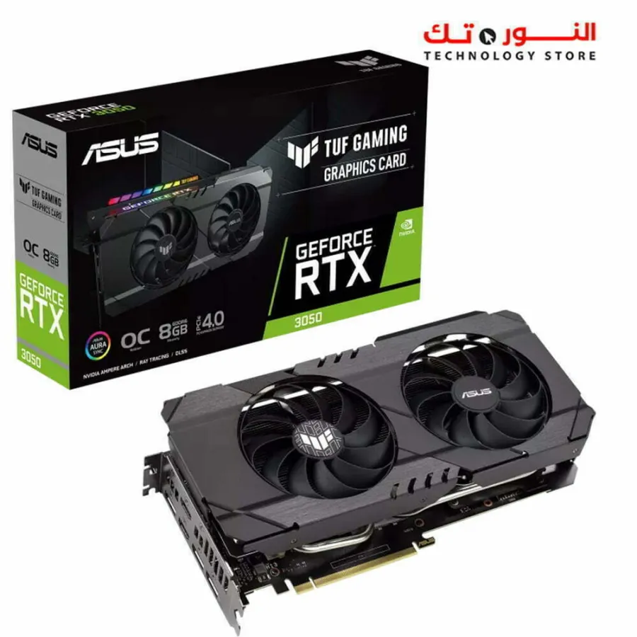 ASUS TUF Gaming GeForce RTX™ 3050 OC Edition 8GB GDDR6 is a supreme stalwart of cooling and durability