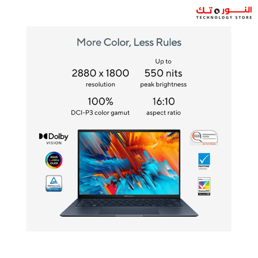 ASUS Zenbook S13 OLED M-UX5304VA-OLED007W CORE i7-1355U - RAM 16GB DDR5 - 1TB M.2 SSD NVME - 13.3INCH 3K OLED - WIN11