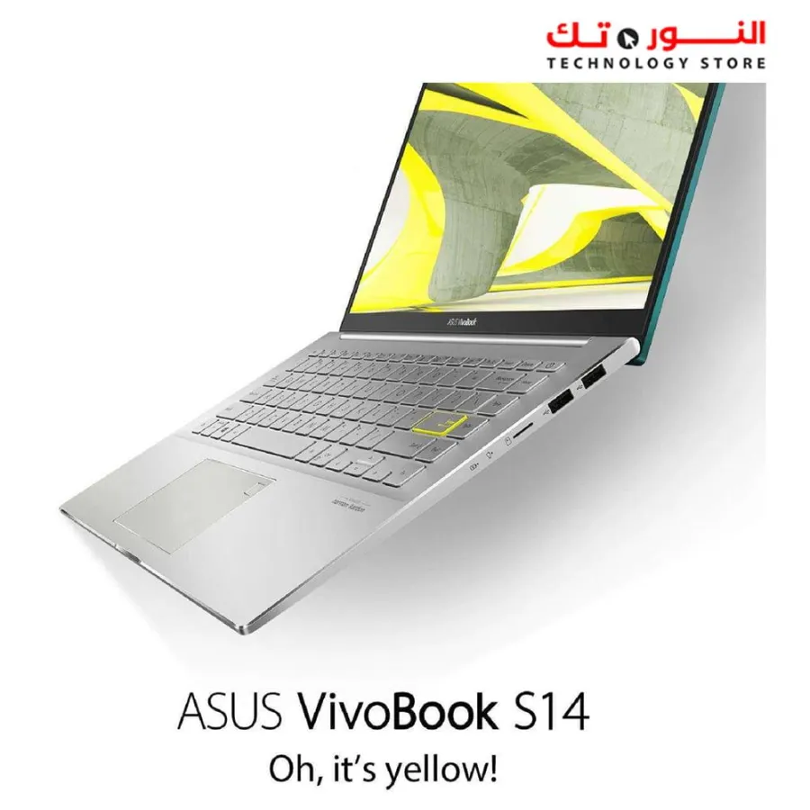 Asus Vivobook S14 S433EQ-AM07GW Intel Core™ i7-1165G7, 16GB DDR4 Ram, 512GB SSD, Nvidia GeForce MX350 2GB GDDR5, 14 Inch - Win 11-Transparent