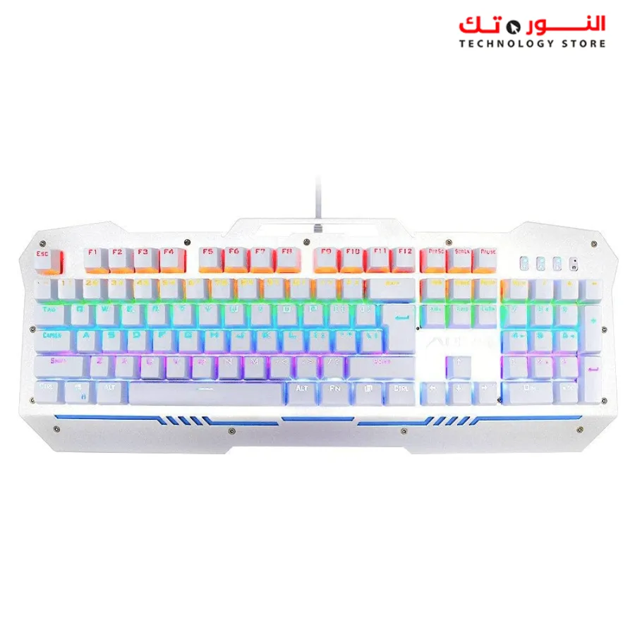 Aula Si-2009 Mechanical Gaming Keyboard with 7 Colors Backlit-white