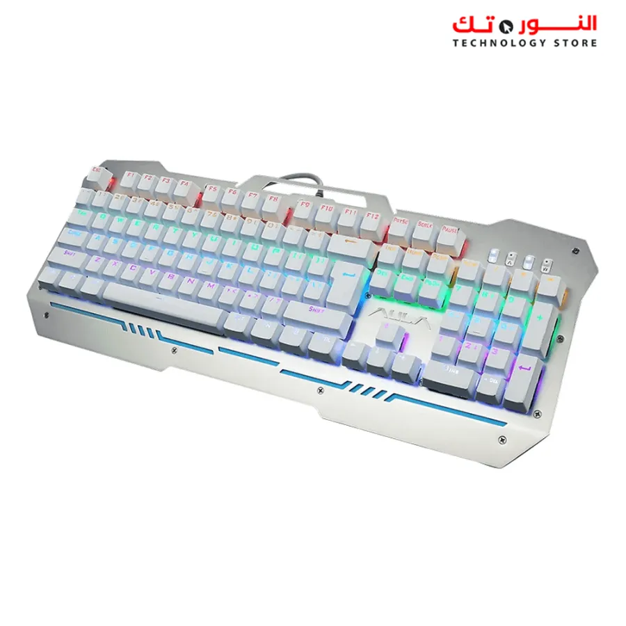 Aula Si-2009 Mechanical Gaming Keyboard with 7 Colors Backlit-white