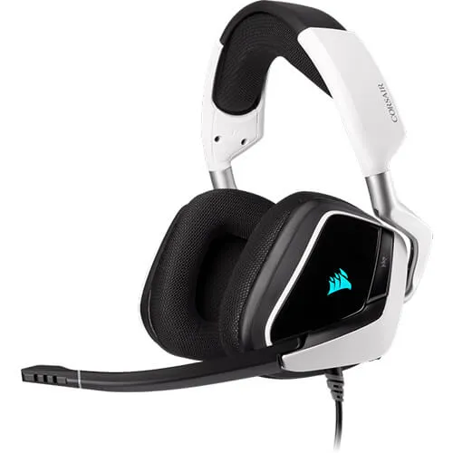 CORSAIR VOID RGB ELITE USB Premium Gaming Headset with 7.1 Surround Sound — White