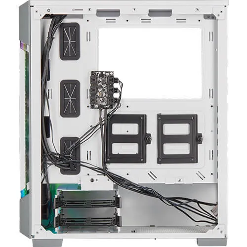 CORSAIR iCUE 220T RGB Airflow Tempered Glass Mid-Tower Smart Case — White