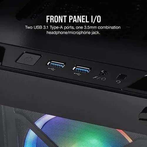 CORSAIR iCUE 465X RGB Mid-Tower ATX Smart Case — Black