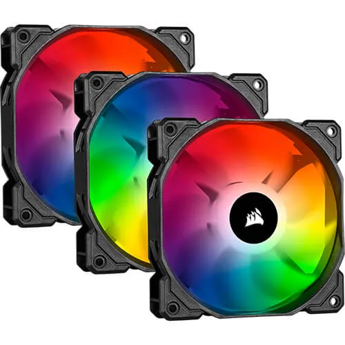 CORSAIR iCUE SP120 RGB PRO Performance 120mm Triple Fan Kit with Lighting Node CORE