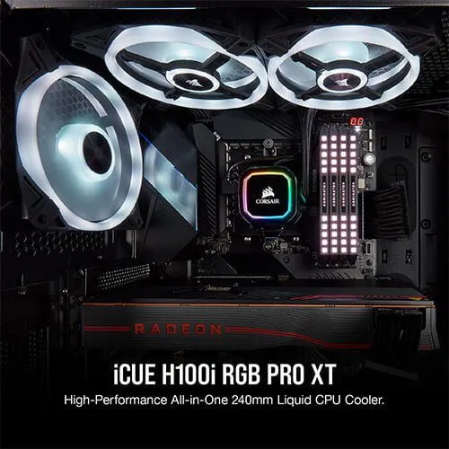 CORSAIR iCUE H100i RGB PRO XT Liquid CPU Cooler