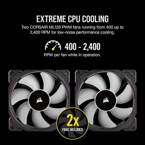 CORSAIR iCUE H100i RGB PRO XT Liquid CPU Cooler