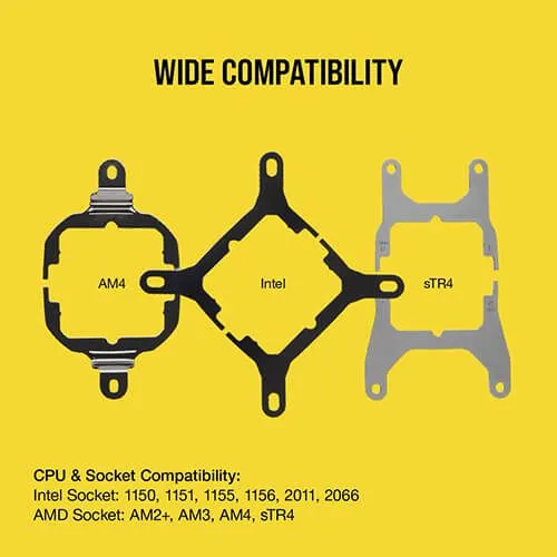 CORSAIR iCUE H100i RGB PRO XT Liquid CPU Cooler