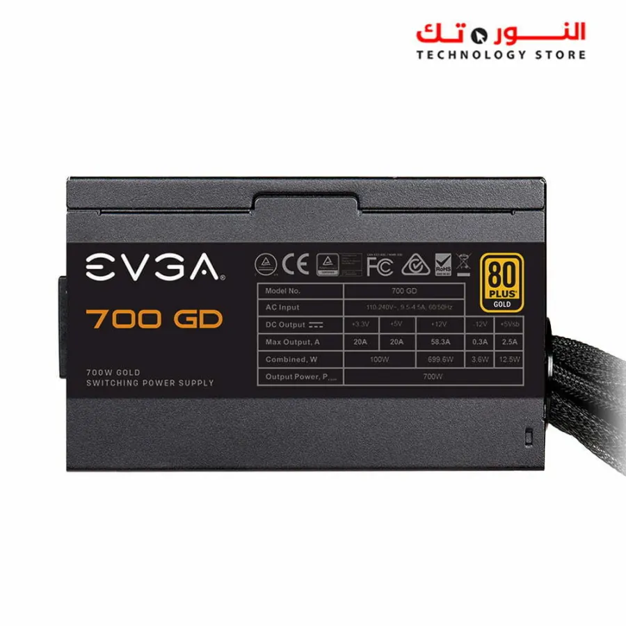 EVGA-100-GD-0700-V2 PSU 700W,GD,80PLS,6PCS