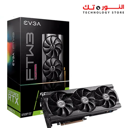 EVGA GeForce RTX 3060 Ti FTW3 ULTRA GAMING 08G-P5-3667-KL 8GB GDDR6 iCX3 Cooling ARGB LED Metal Backplate LHR