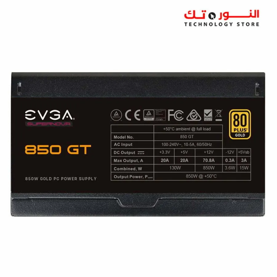 EVGA Supernova-220-GT-0850-Y2 PSU 850W,GT,80PLS,4PCS