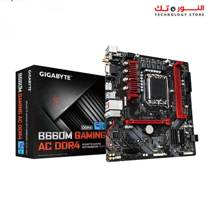 GIGABYTE B660M GAMING AC DDR4 with 6+2+1 Phases Hybrid Digital VRM with MOS Heatsink®