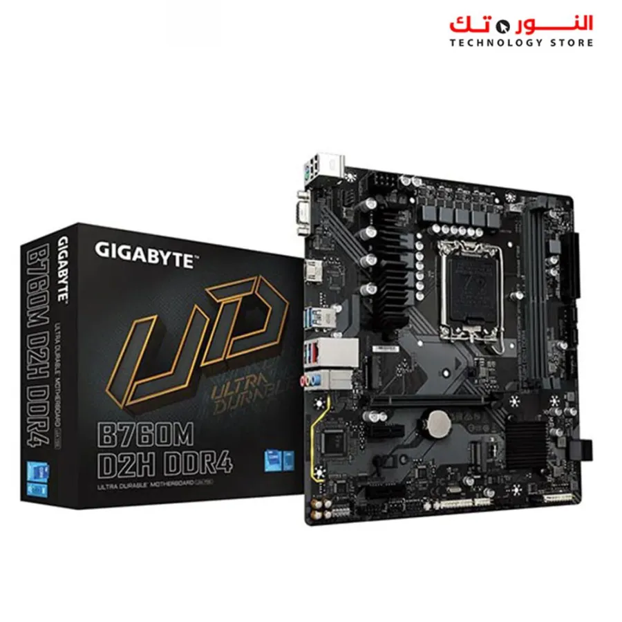 GIGABYTE B760M D2H DDR4 Support 13th and 12th Gen Series Processors