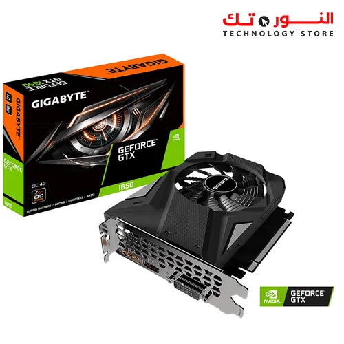 Gigabyte GeForce GTX 1650 D6 4G Graphics Card, 170mm Compact Size, 4GB 128-Bit GDDR6, GV-N1656OC-4GD Video Card