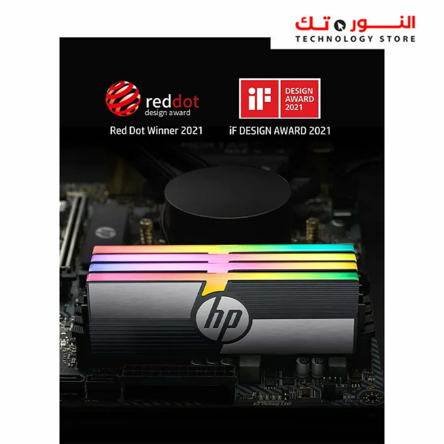 HP V10 RGB DDR4 3600MHz U-DIMM CL14 2x8G